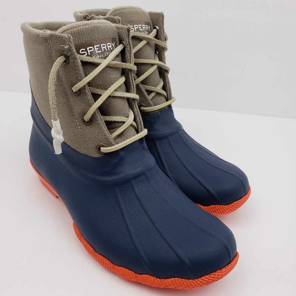 NEW Sperry Saltwater Womens Size 9 Rain Duck Boots